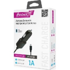 зарядное устройство PARTNER АЗУ MINI USB, 1А (28252)