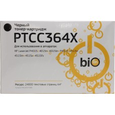 Картридж для лазерного принтера/МФУ BION CC364X / PTCC364X Картридж для HP LaserJet P4015/4515 черный, 24 000 стр.