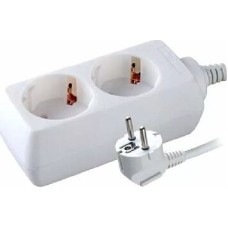 Электро удлинитель VOLSTEN (9308) S 2x1,5-Z (э/удл., земля 2 гн. 1,5 м., 16А, 3500 Вт.)