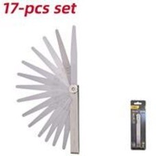 Набор щупов DELI Набор измерительных щупов для проверки зазоров DL9502 17 шт, 0,02-1,00 мм, сталь 65Mn