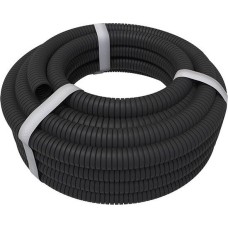 REXANT Труба гофрированная из ПНД безгалогенная HF, с зондом, ø20мм, черная (бухтa 10 м/уп)