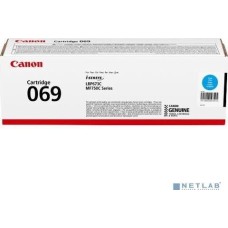 Картридж Canon Cartridge 069C 5093C002 тонер-картридж для MF752Cdw/MF754Cdw/LBP673Cdw 1900 стр. голубой