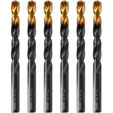 Сверло DENZEL Сверло по металлу, 11 мм, HSS-Tin, Golden Tip, 6 шт. 717223