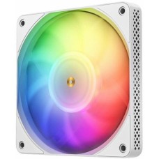 JONSBO Вентилятор HF1215 120мм, 4-pin, 1800об/мин, 18.6 - 29.7 дБ, RGB, белый, Ret [hf1215 white]