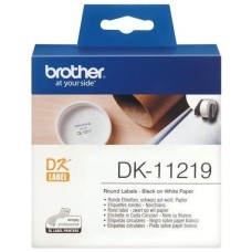BROTHER Картридж DK11219, 12мм, черный шрифт, белый фон, DK11219