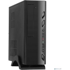 Exegate EX268695RUS Корпус MiniITX Exegate MI-208 Black, miniITX/mATX, <M400, 80mm>, 2*USB, Audio