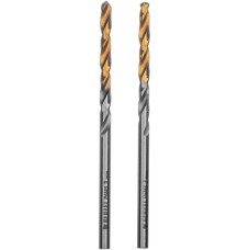 Сверло DENZEL Сверло спиральное по металлу 3 x 60 мм, Р6М5, Golden Tip , 2шт. 718225