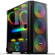 Корпус для ПК ACD Корпус SOEYI «AX1-B10 SOEYI ATX case with black coating front panel with flat small mesh, without»