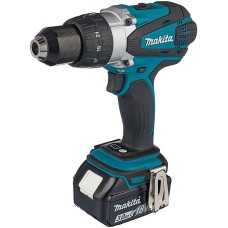 MAKITA Дрель-шуруповерт DDF458RFE, 3Ач, с двумя аккумуляторами