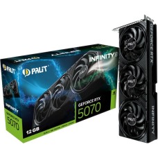 Видеокарта PALIT Видеокарта RTX5070 INFINITY 3 12GB GDDR7 192bit 3xDP HDMI 3FAN RTL