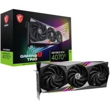 Видеокарта MSI Видеокарта RTX4070Ti GAMING X TRIO 12GB GDDR6X 192bit 3xDP HDMI 3FAN RTL (027298)