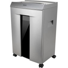 DELI Шредер 9958 серебристый с автоподачей (секр.P-4) фрагменты 10лист. 20лтр. скрепки скобы