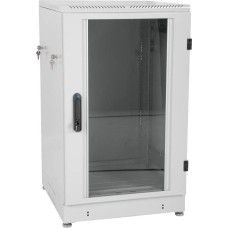 ЦМО Шкаф коммутационный (ШТК-М-24.6.6-1ААА) напольный 24U 600x600мм пер.дв.стекл 2 бок.пан. 700кг серый 455мм 60кг 180град. 1245мм IP20 металл
