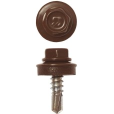 ЗУБР СКМ 8017, 19 х 5.5 мм, шок.-коричн., 2500 шт (10,77 кг.), кровельный саморез, Профессионал (4-300310-55-019-8017)