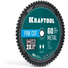 KRAFTOOL Metal Cut 305 х 25.4 мм, 60Т, диск пильный по металлу и стали (36954-305-25.4-60)