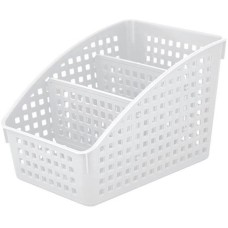 MULTIDOM Органайзер «Лофт» с перегородками широкий (белый). Размер 18х13,5х12 см. 672 006