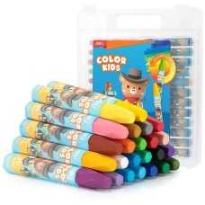 DELI Масляная пастель EC20124 Color Kids шестигр. 24цв. пл.кор