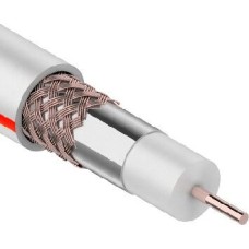Коаксиальный кабель PROCONNECT (01-2401-6) Кабель коаксиальный SAT 50M+CU/Al/CU, 75 Ом, бухта 100м, белый