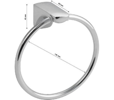 Аксессуары для ванной комнаты и туалета TITAN 77147 Держатель полотенца круглый