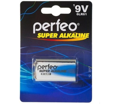 Элементы питания PERFEO 6LR61-1SH SUPER ALKALINE