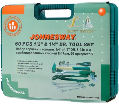Набор инструмента JONNESWAY S04H52460S Набор инструмента универсальный 1/4