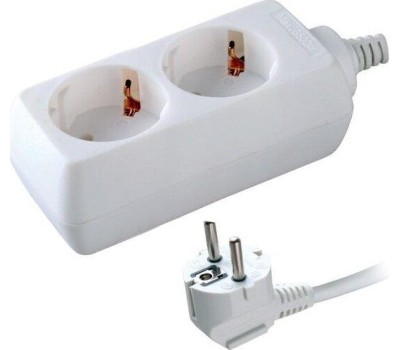 Электро удлинитель VOLSTEN (9308) S 2x1,5-Z (э/удл., земля 2 гн. 1,5 м., 16А, 3500 Вт.)