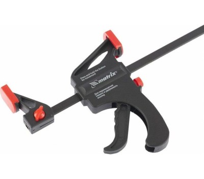 Струбцины MATRIX Струбцина универсальная, быстрозажимная, F-образная, 150 х 265 х 45 мм, пластиковый корпус 20561