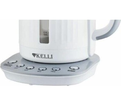 Электрический чайник KELLI KL-1373 бело-серый