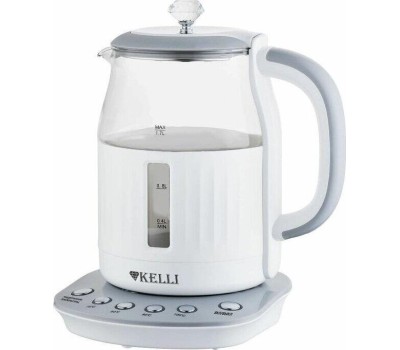 Электрический чайник KELLI KL-1373 бело-серый