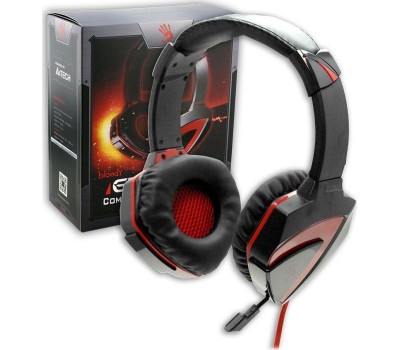 Наушники - геймерские A4TECH Bloody G500 черный/красный