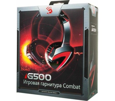 Наушники - геймерские A4TECH Bloody G500 черный/красный