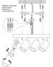 Светильники настенно-потолочные накладные RITTER 59936 4 Arton 4хGU10