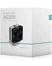 DEEPCOOL Cooler AG200 (100W Intel LGA1700/1200/1151/1150/1155 AMD AM5/AM4 30.5dB 500-3050 rpm 120мм медь+ алюминий)