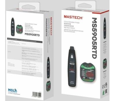 Тестер MASTECH (13-1265) Тестер розеток, детектор автоматов MS5905RTD