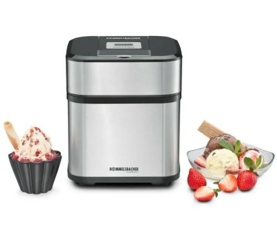 ROMMELSBACHER Мороженица IM 12, 12Вт, 1500мл, серебристый/черный [00-00001436]