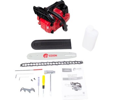 Бензиновая цепная пила EDON GCS-12/2000 черный/красный 40167 12