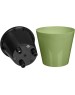 Горшок цветочный HOMVER Rosemary D200мм, 4л с дренажной вставкой (зеленый) 221600118/01
