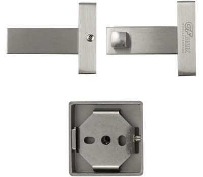 Аксессуары для ванной комнаты GFMARK 87110 Крючок одинарный, из нержавеющей стали, с квадратным основанием, цвет САТИН