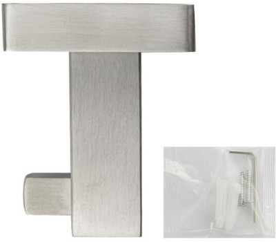 Аксессуары для ванной комнаты GFMARK 87110 Крючок одинарный, из нержавеющей стали, с квадратным основанием, цвет САТИН