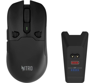 Мышь ACER Мышь Nitro OMR404 черный оптическая 6400dpi беспров. BT/Radio USB 6but (ZL.MCEEE.02T)