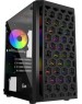 Powercase CMIMTB-L3 Корпус Mistral Micro T3B, Tempered Glass, Mesh, 2x 140mm + 1х 120mm 5-color fan, чёрный, mATX (CMIMTB-L3)