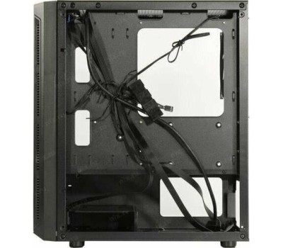Powercase CMIMTB-L3 Корпус Mistral Micro T3B, Tempered Glass, Mesh, 2x 140mm + 1х 120mm 5-color fan, чёрный, mATX (CMIMTB-L3)