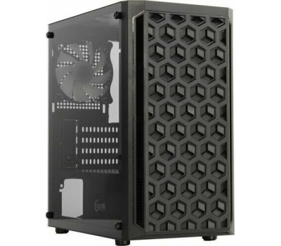 Powercase CMIMTB-L3 Корпус Mistral Micro T3B, Tempered Glass, Mesh, 2x 140mm + 1х 120mm 5-color fan, чёрный, mATX (CMIMTB-L3)