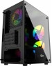 Powercase CMIMTB-L3 Корпус Mistral Micro T3B, Tempered Glass, Mesh, 2x 140mm + 1х 120mm 5-color fan, чёрный, mATX (CMIMTB-L3)