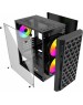 Powercase CMIMTB-L3 Корпус Mistral Micro T3B, Tempered Glass, Mesh, 2x 140mm + 1х 120mm 5-color fan, чёрный, mATX (CMIMTB-L3)