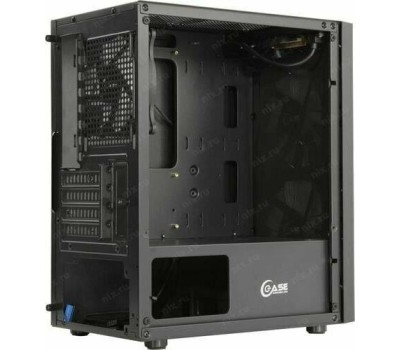 Powercase CMIMTB-L3 Корпус Mistral Micro T3B, Tempered Glass, Mesh, 2x 140mm + 1х 120mm 5-color fan, чёрный, mATX (CMIMTB-L3)