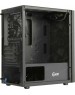 Powercase CMIMTB-L3 Корпус Mistral Micro T3B, Tempered Glass, Mesh, 2x 140mm + 1х 120mm 5-color fan, чёрный, mATX (CMIMTB-L3)