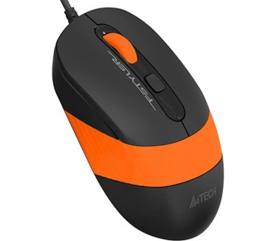 A4TECH Мышь проводная Fstyler FM10, оптическая, USB, 1600dpi, черный и оранжевый [fm10 orange]