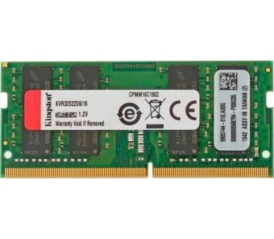 Оперативная память KINGSTON Оперативная память Valueram KVR32S22D8/16 DDR4 - 1x 16ГБ 3200МГц, для ноутбуков (SO-DIMM), Ret