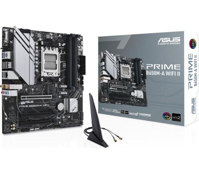 Материнская плата ASUS Материнская плата PRIME B650M-A WIFI II, Socket AM5, AMD B650, mATX, Ret